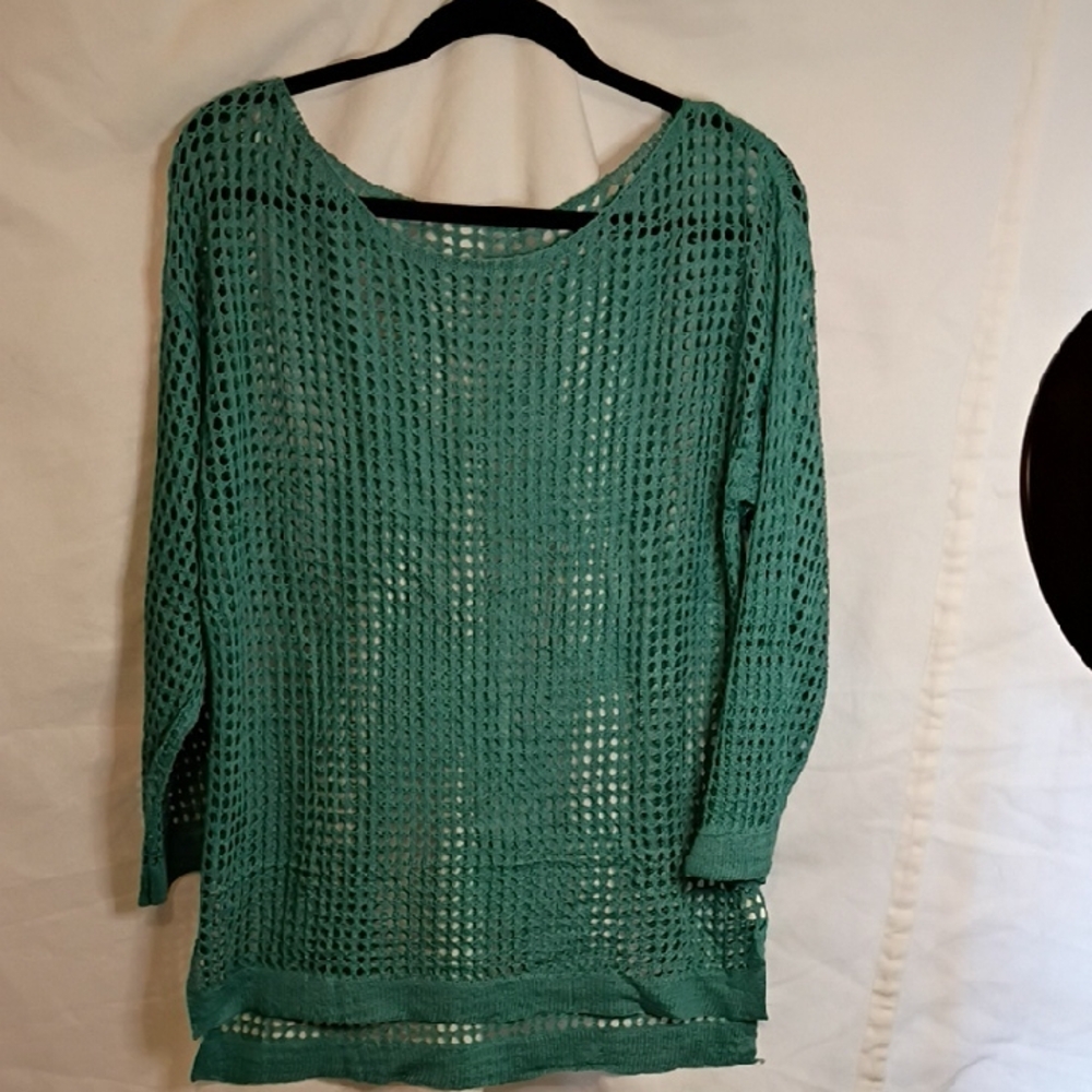 Elegant Teal Knit Tunic by [Brand]